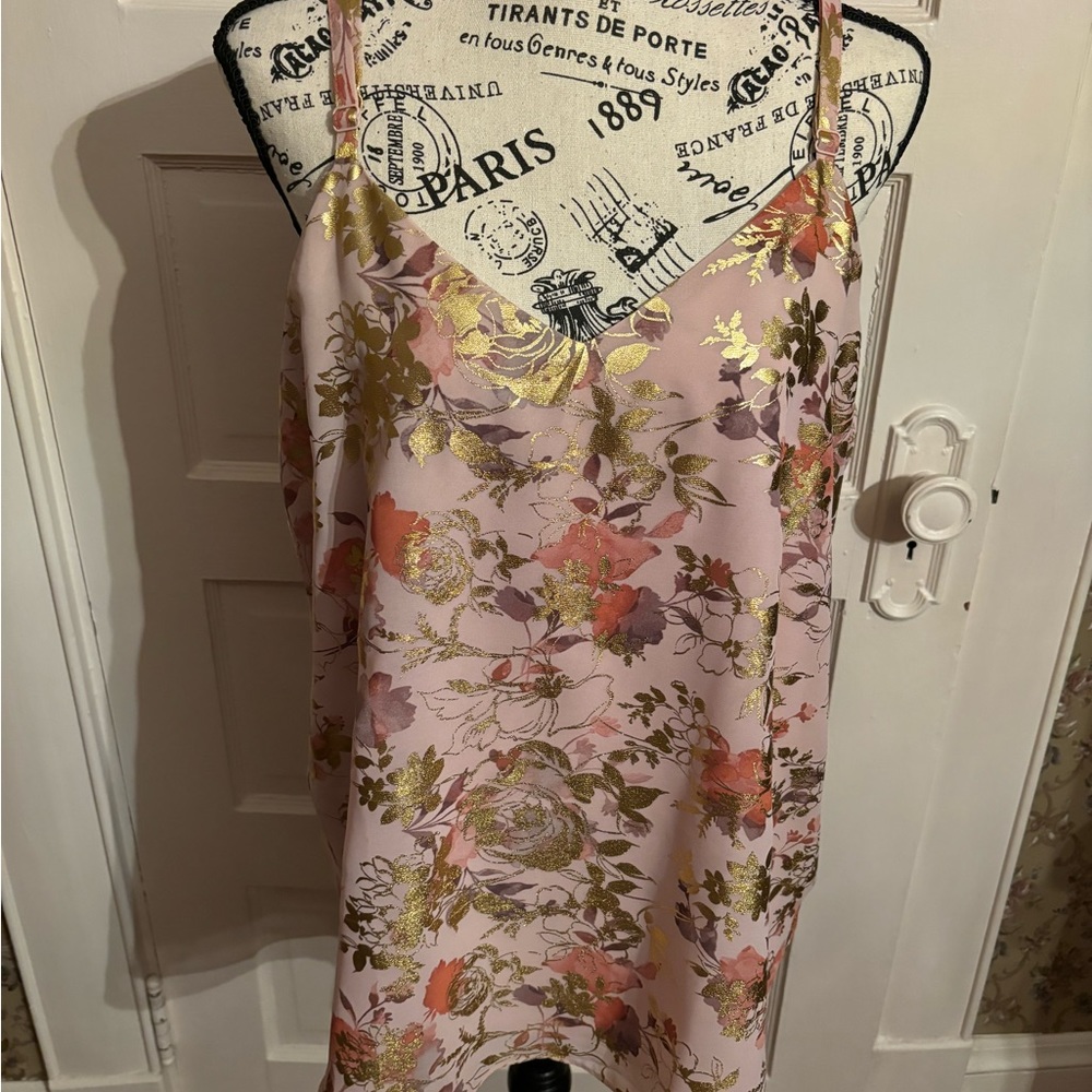 Beautiful Torrid gold lame` cami